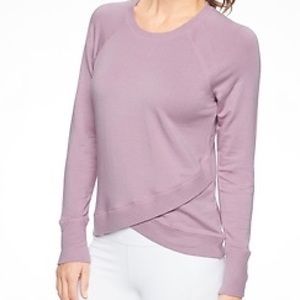 Athleta criss cross sweater medium dusty rose